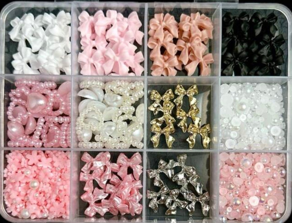 3d Bows and Pearls