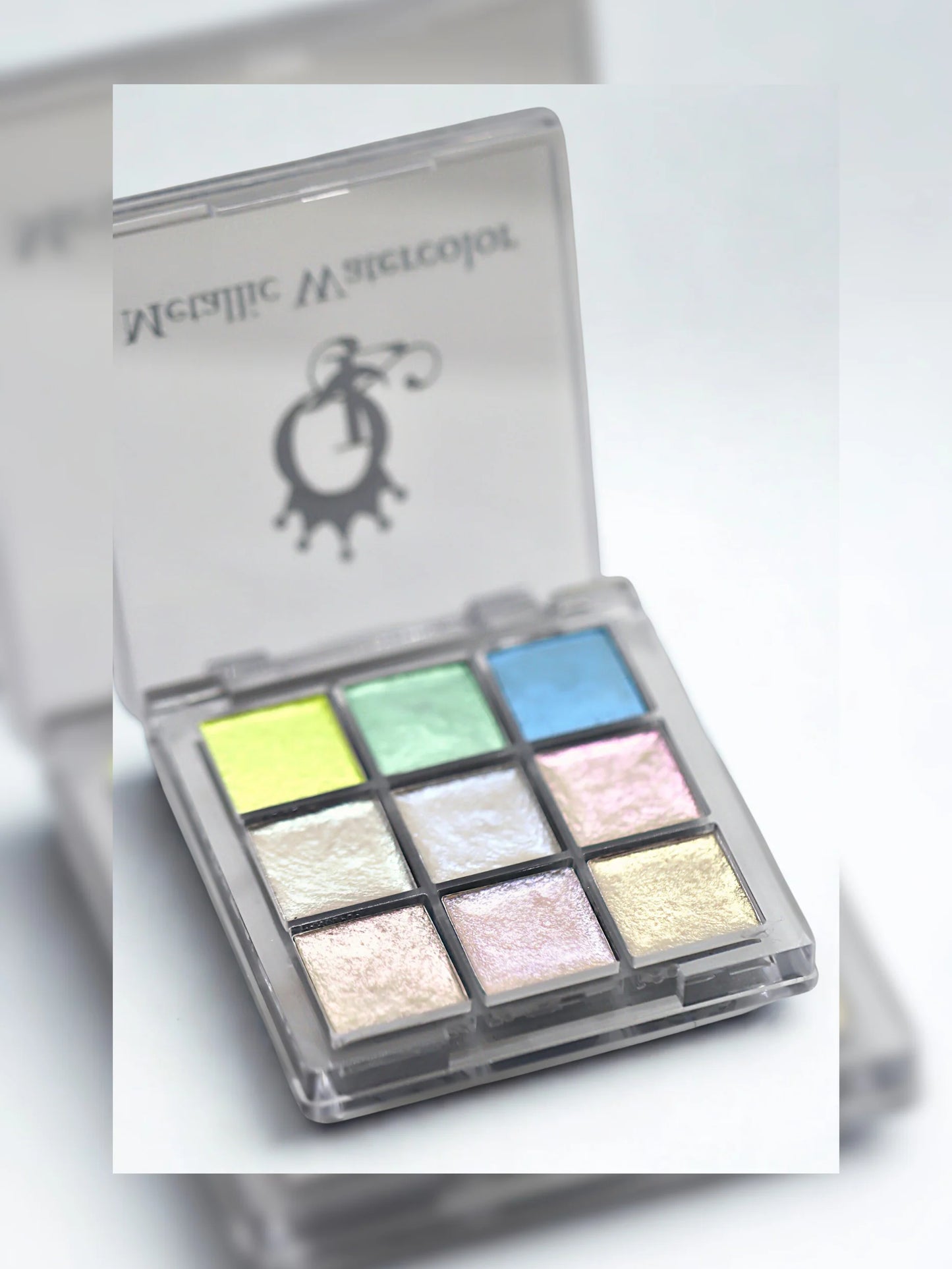 "Courtly Glow" -- Mini Metallic Watercolor Palette