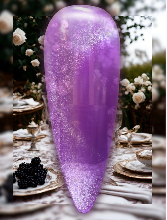 "Blackberry Batiste" --Glass, Crystal Cat Eye Gel
