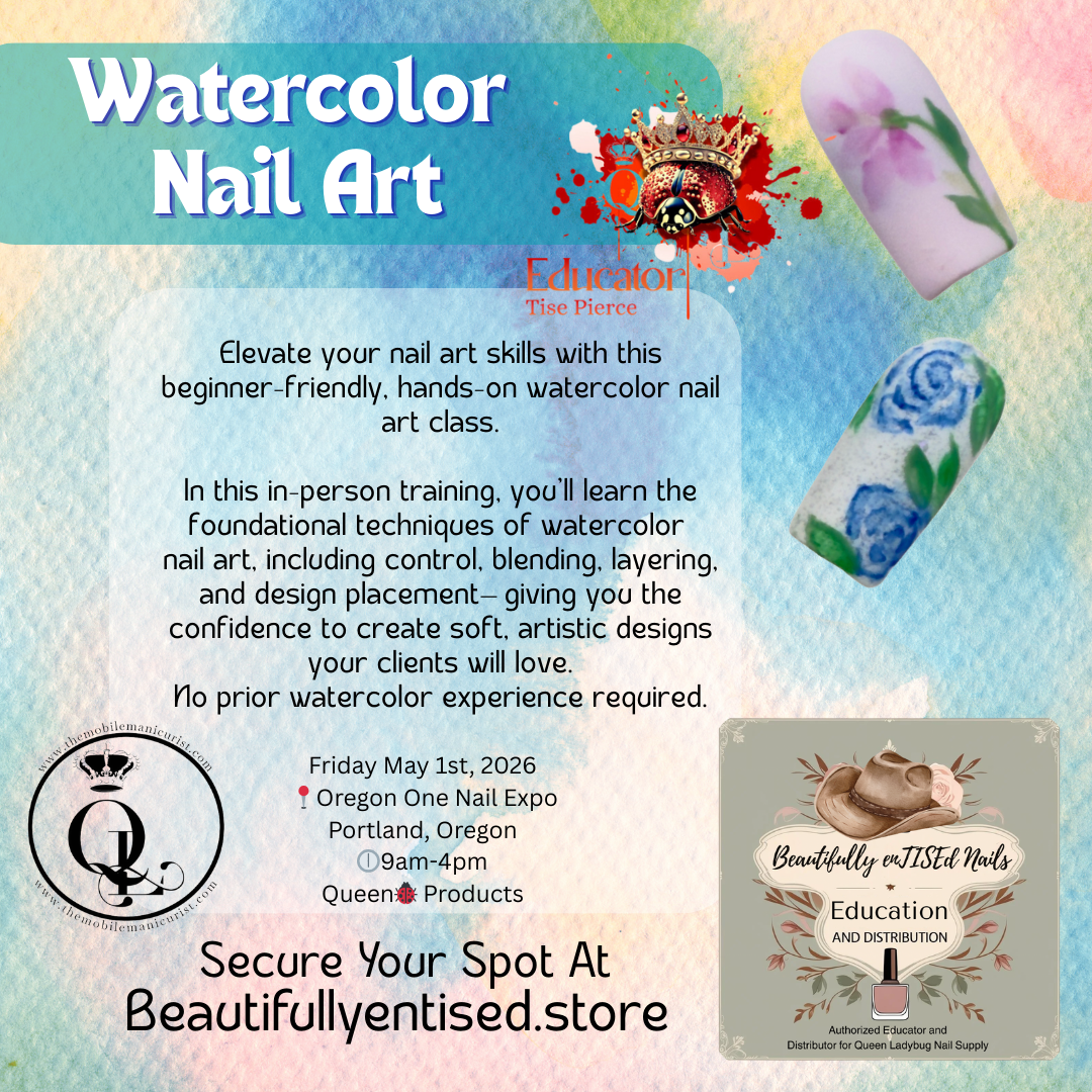 Watercolor Nail Art Basics – Beginner Nail Art Class | In-Person Oregon