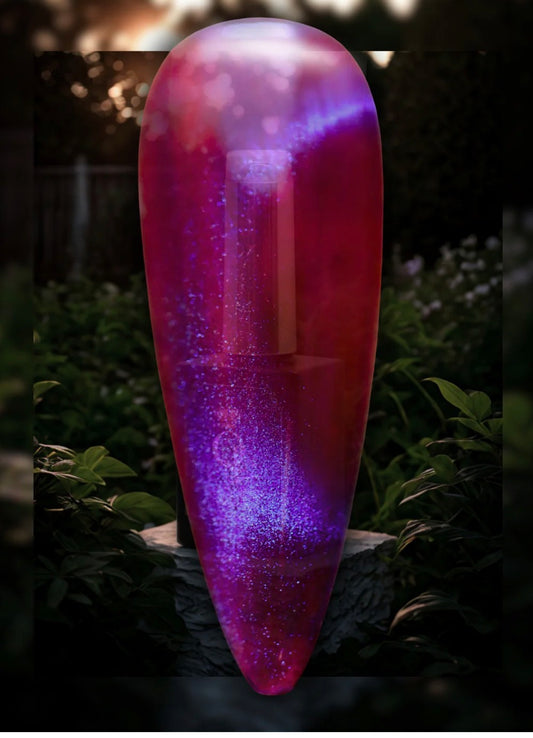 "Belle of the Ball" --Glass, Chameleon Cat Eye