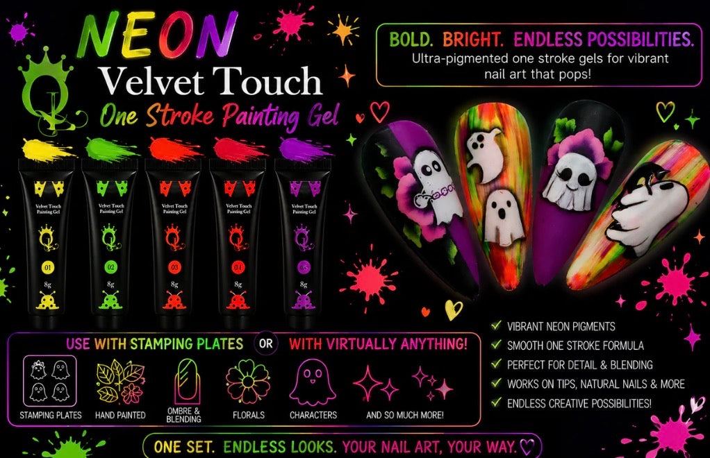 Neon Velvet Touch
One-Stroke Gels