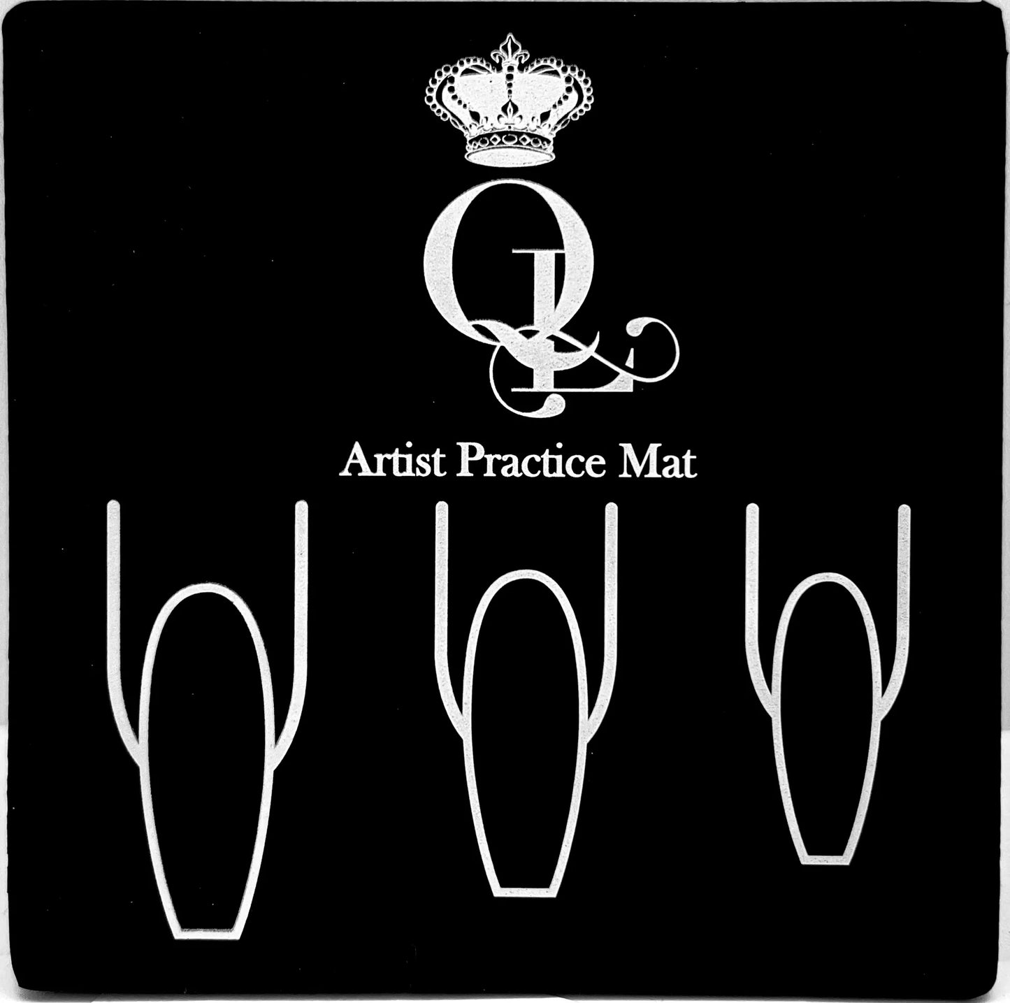 Silicone Artist Practice Mat - Stiletto Shape