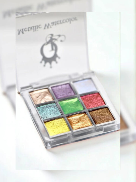 "Painted Greenhouse" -- Mini Metallic Watercolor Palette&nbsp;