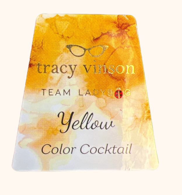 YELLOW -- SOLID COLOR COCKTAIL ALCOHOL INK