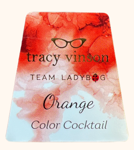 ORANGE -- SOLID COLOR COCKTAIL ALCOHOL INK